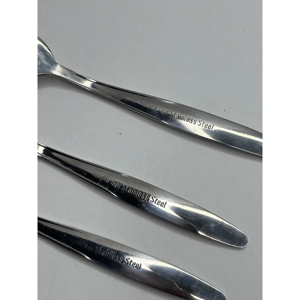 Norpro Stainless Flatware 4 Cocktail Forks 18/8 Vintage Replacement